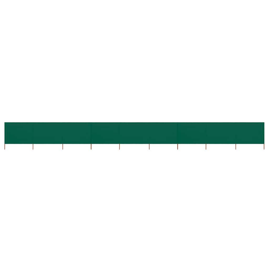 Helloshop26 - Brises-vue paravent 9 panneaux tissu 1200 x 160 cm vert - Imagen 1