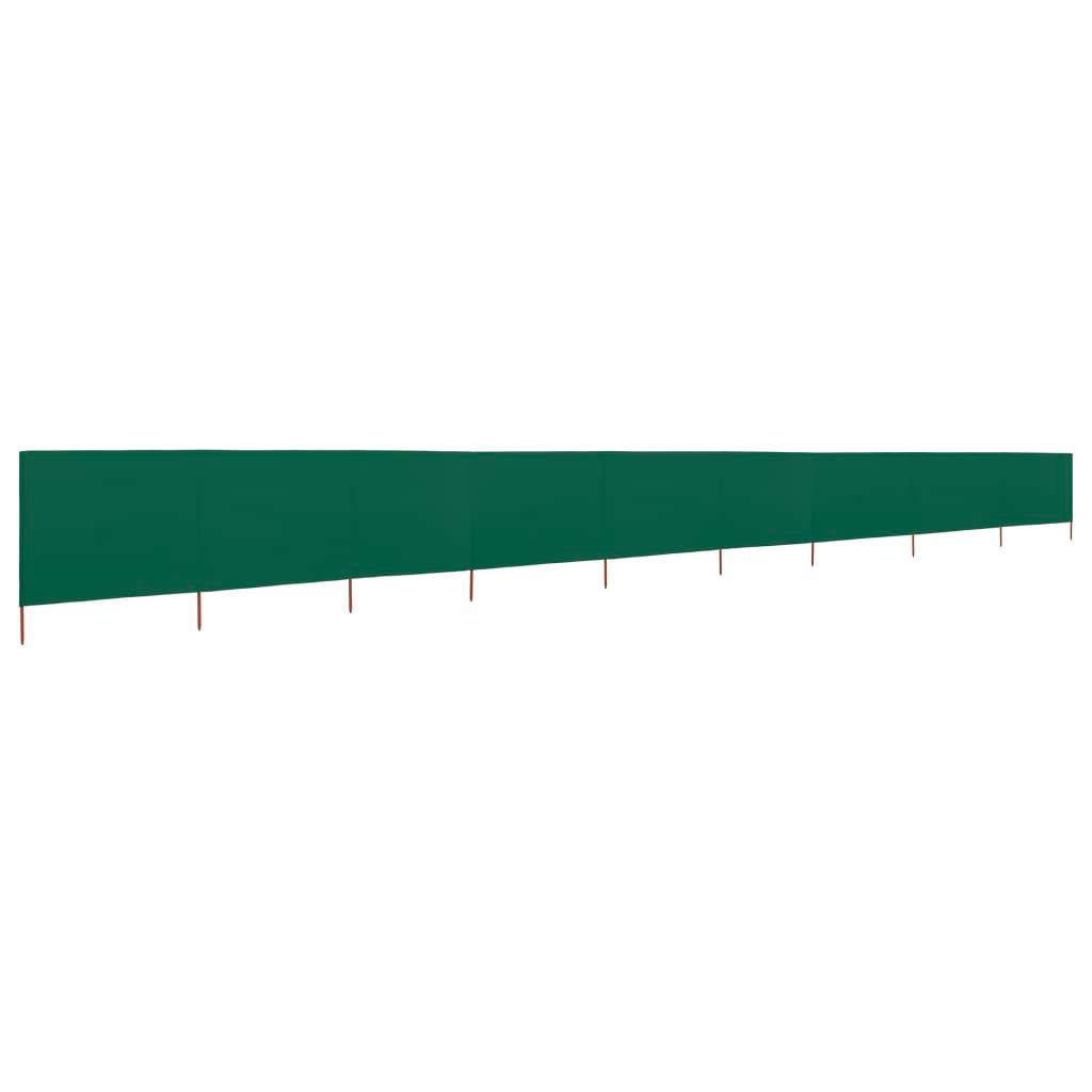 Helloshop26 - Brises-vue paravent 9 panneaux tissu 1200 x 160 cm vert - Imagen 2