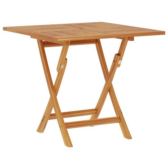 Table pliable de jardin Bois de teck solide 85 x 85 x 76 cm, Poids :12.5kg - PANGIVO - Image 2