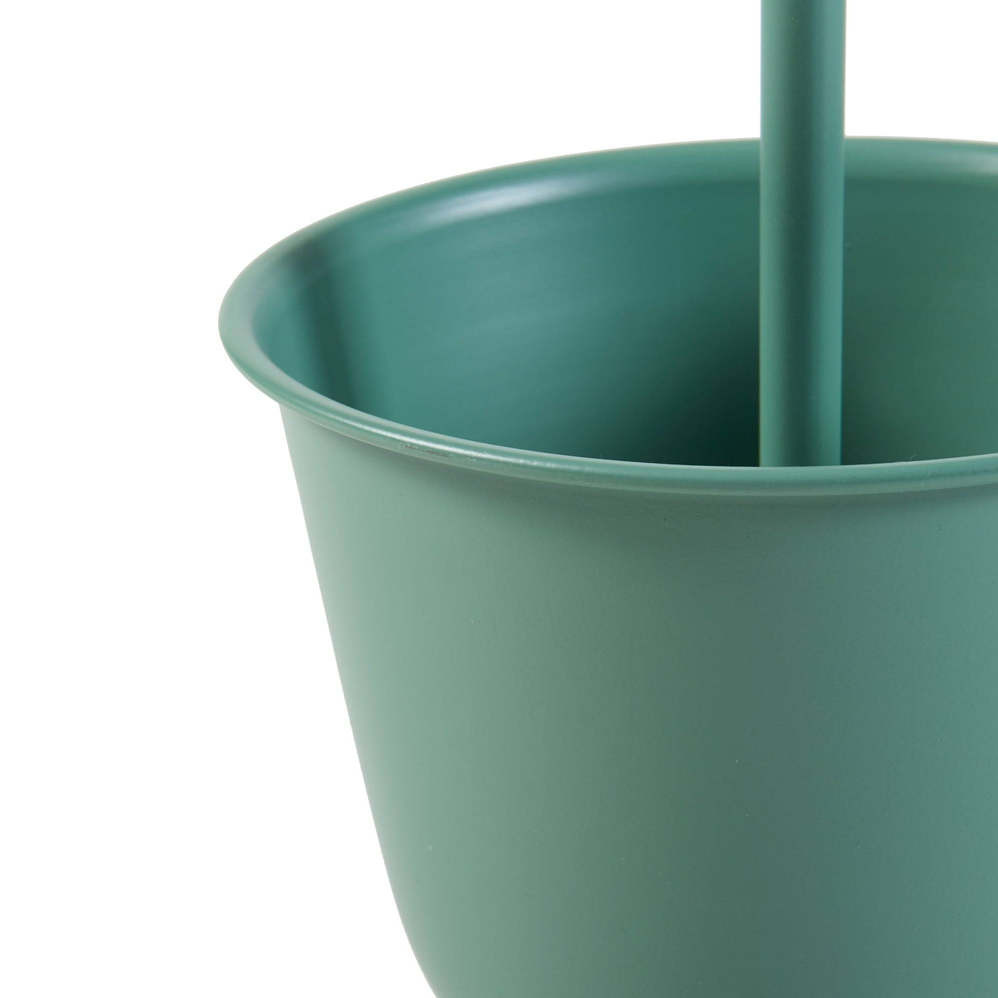 Porte-plantes style intemportel support 48 x 23 cm 1 cache-pot vert - Image 5