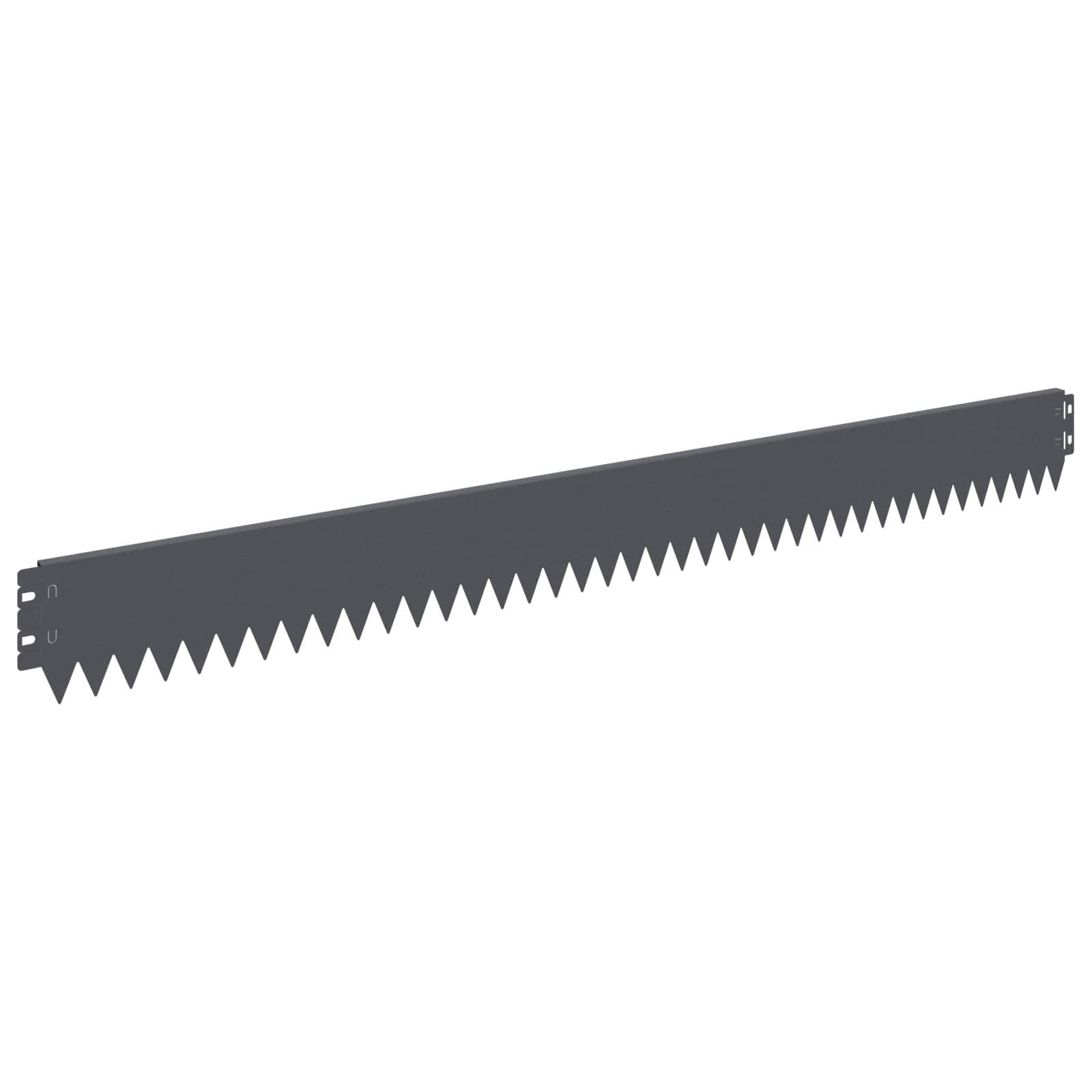 Bordure de jardin acier séparation espaces extérieurs parterres 10 pcs 103x10cm anthracite - ComfortXL Outdoor Living - Image 2