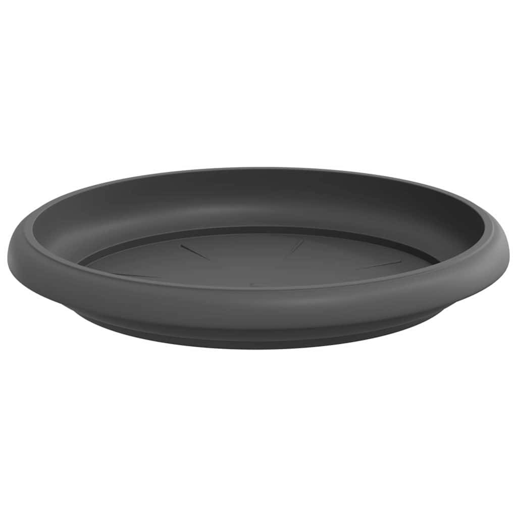 Plateau à fleurs rond Plastique Noir Ø 15,5 x 2 cm - PANGIVO - Image 5