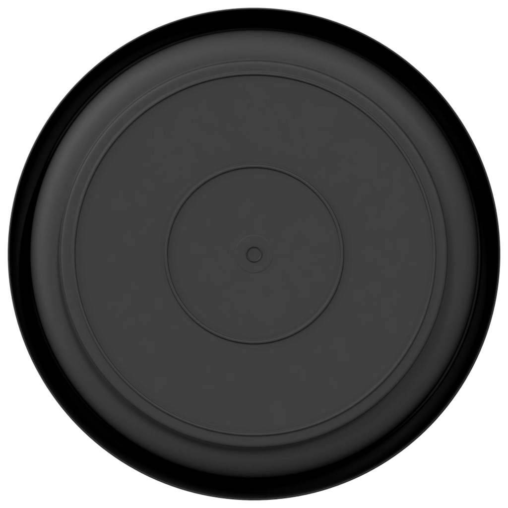 Plateau à fleurs rond Plastique Noir Ø 15,5 x 2 cm - PANGIVO - Image 6