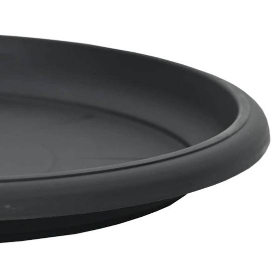 Plateau à fleurs rond Plastique Noir Ø 15,5 x 2 cm - PANGIVO - Image 9