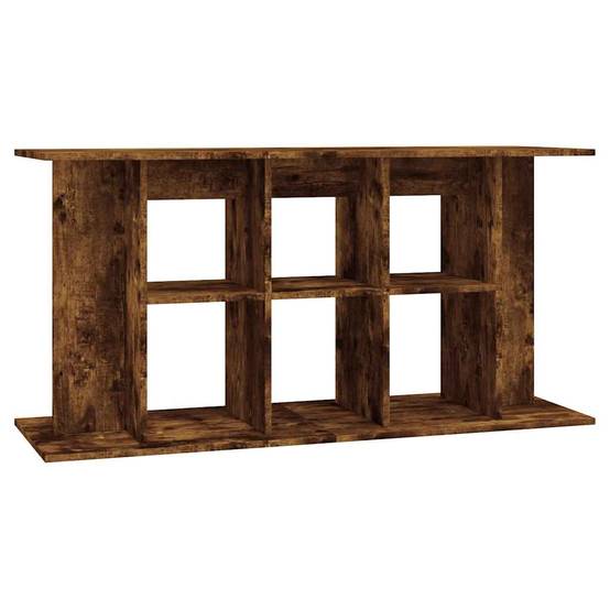 Meuble pour Aquarium Bois d'Ingénierie pour Salon avec Rangement 120x40x60 cm Chêne Fumé - ComfortXL Outdoor Living - Image 2