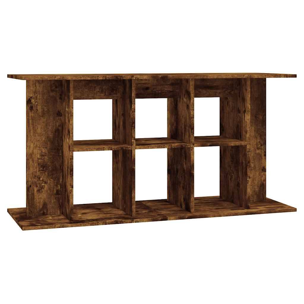 Meuble pour Aquarium Bois d'Ingénierie pour Salon avec Rangement 120x40x60 cm Chêne Fumé - ComfortXL Outdoor Living - Image 2