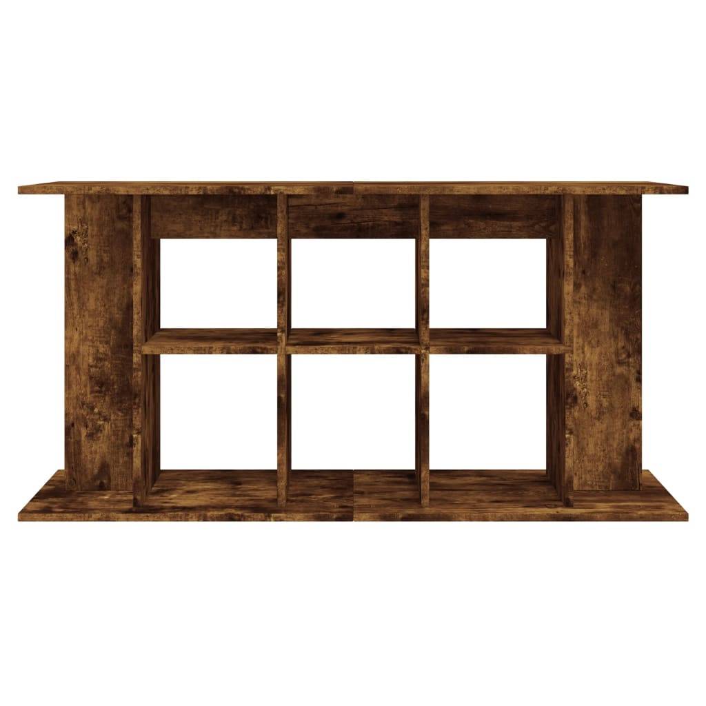 Meuble pour Aquarium Bois d'Ingénierie pour Salon avec Rangement 120x40x60 cm Chêne Fumé - ComfortXL Outdoor Living - Image 4