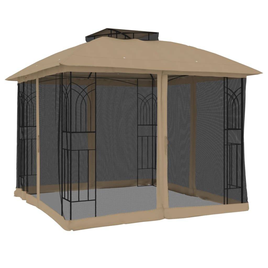 Prolenta Premium - Pergola acier taupe 2,94 x 2,94 x 2,7 m - Prolenta premium p3217.9 - Image 5