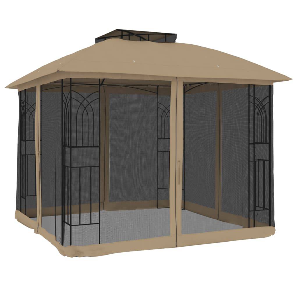 Prolenta Premium - Pergola acier taupe  2,94 x 2,94 x 2,7 m  - Prolenta premium p3217.9 - Image 1