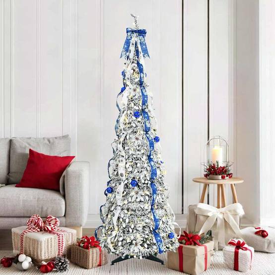 Vidaxl - Sapin de Noël artificiel Blanc 180 cm PVC vidaXL 42018636 - Image 1