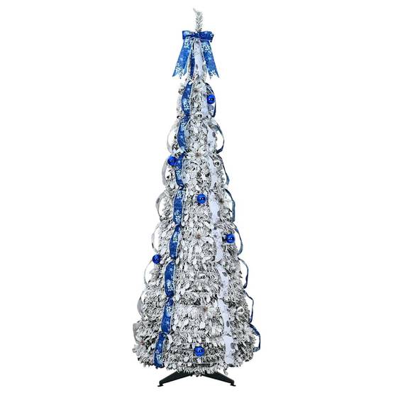 Vidaxl - Sapin de Noël artificiel Blanc 180 cm PVC vidaXL 42018636 - Image 5