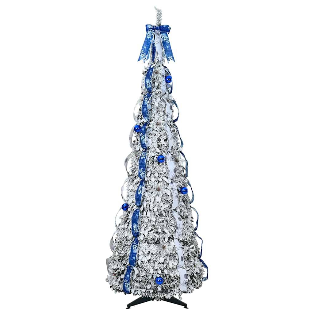 Vidaxl - Sapin de Noël artificiel Blanc 180 cm PVC vidaXL 42018636 - Image 5