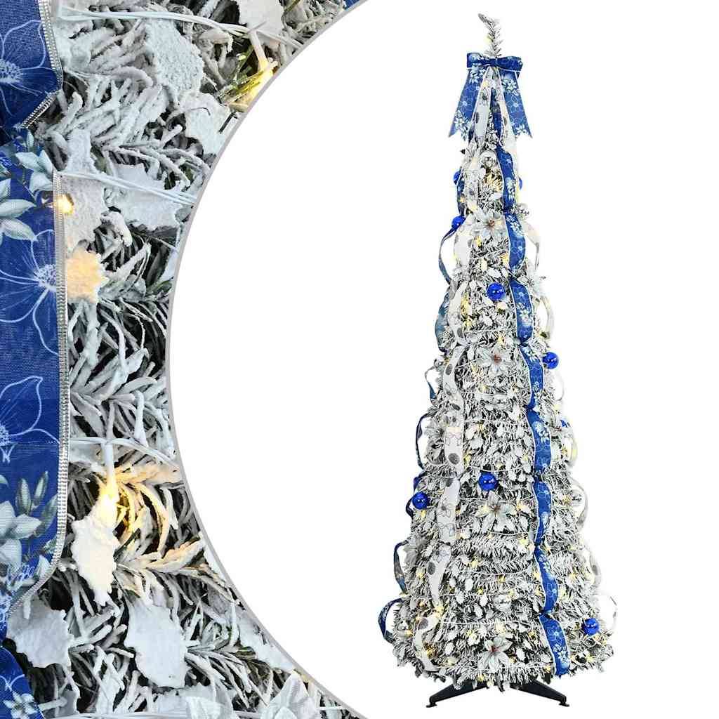 Vidaxl - Sapin de Noël artificiel Blanc 180 cm PVC vidaXL 42018636 - Image 2