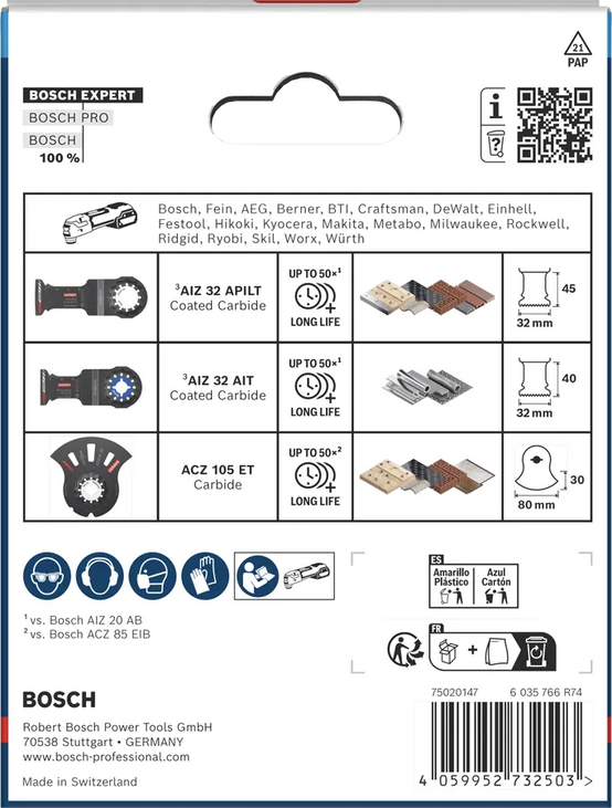Kit EXPERT Cutting Pour outils oscillants multi-fonctions - BOSCH - 2608902622 - Image 2