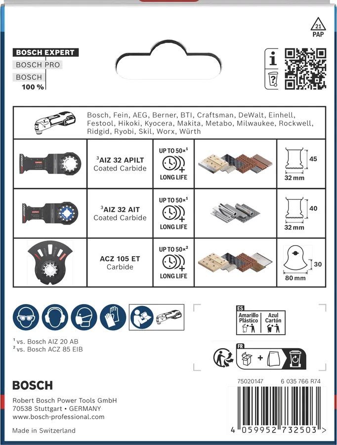 Kit EXPERT Cutting Pour outils oscillants multi-fonctions - BOSCH - 2608902622 - Image 2