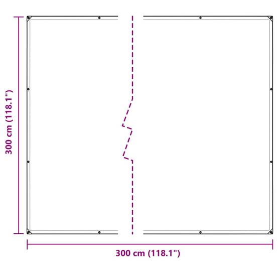 ComfortXL - Bâche protection plantes PE mobilier extérieur imperméable 3x3m transparent - ComfortXL Outdoor Living - Image 8