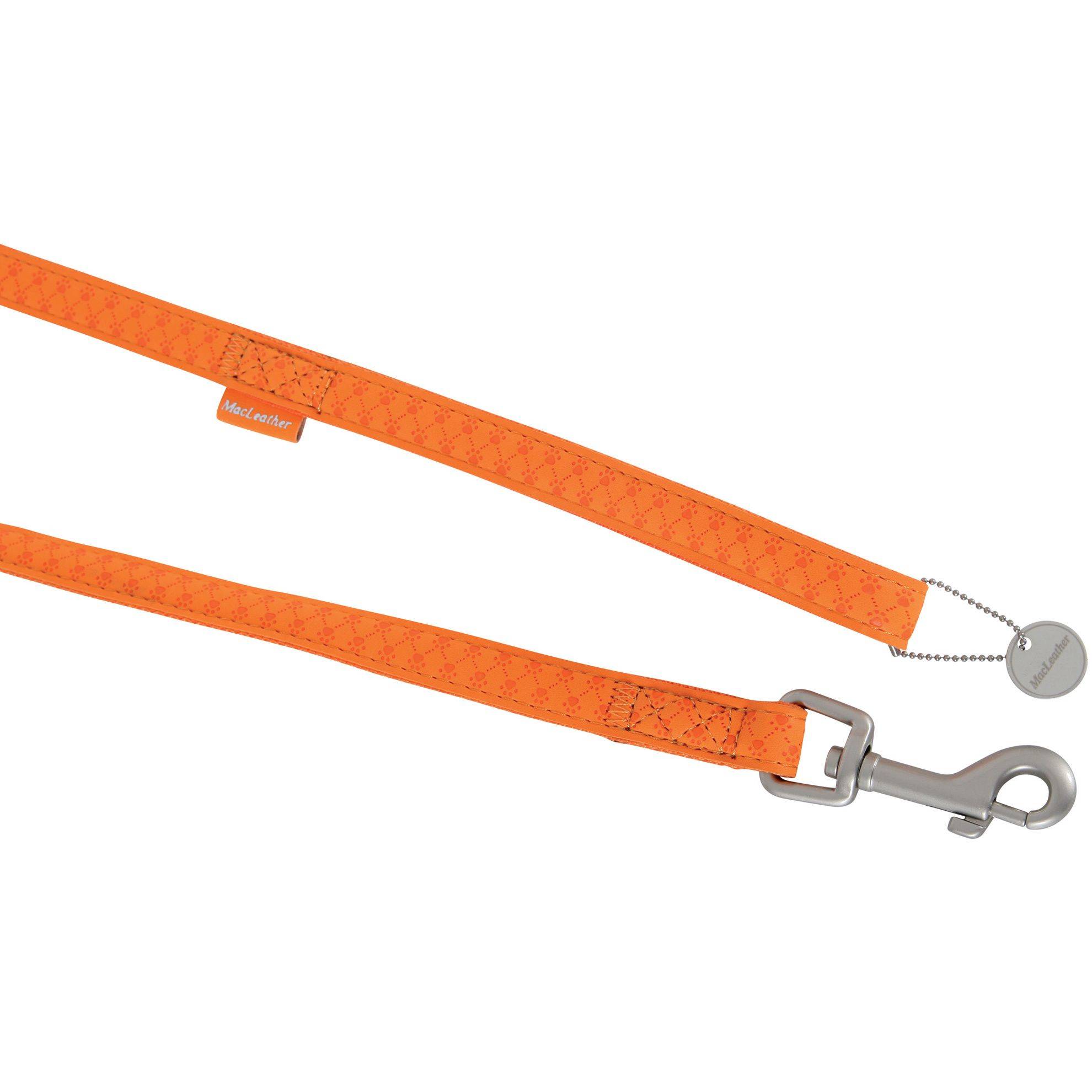 Laisse simple Mc Leather Orange Taille : T1 DOOGY GLAM