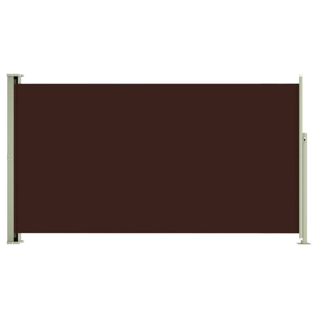 Helloshop26 - Auvent paravent store brise-vue latéral rétractable de patio jardin terrasse balcon protection visuelle écran 170 x 300 cm marron - Imagen 1