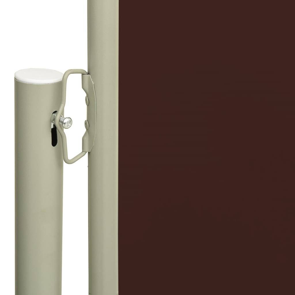 Helloshop26 - Auvent paravent store brise-vue latéral rétractable de patio jardin terrasse balcon protection visuelle écran 170 x 300 cm marron - Imagen 2