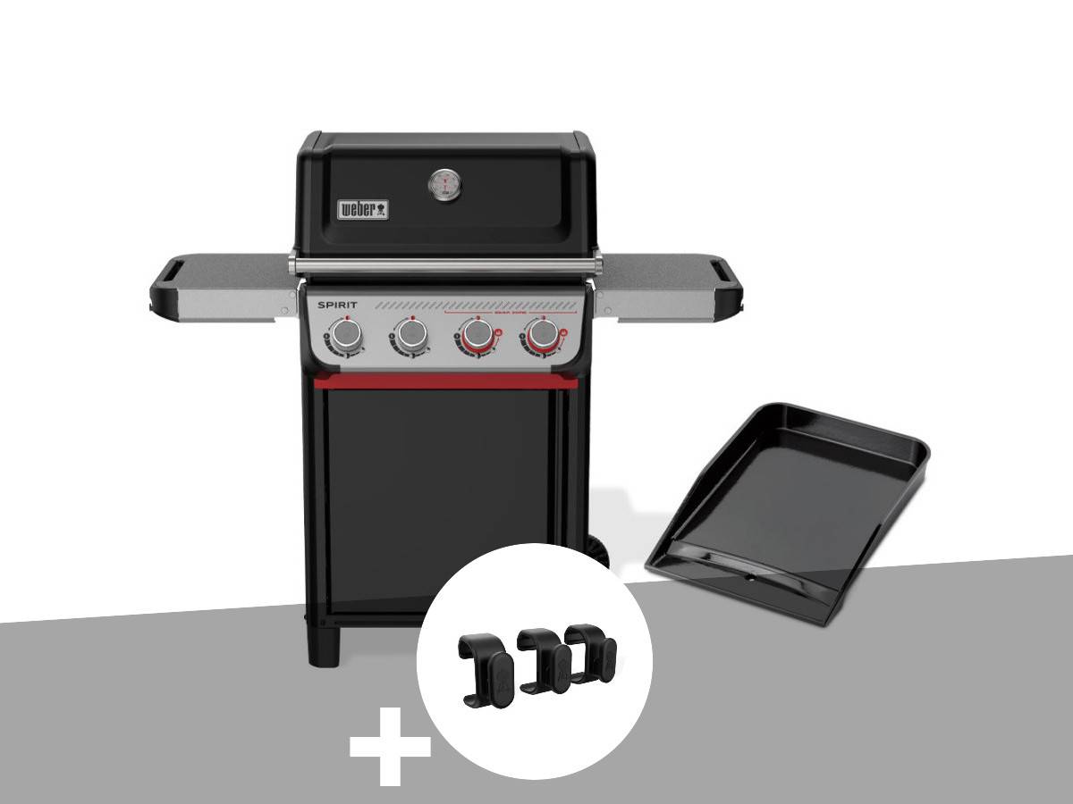 Weber - Barbecue à gaz Spirit E-425 mix plancha émaillée + Crochets pour accessoires  - Weber - Image 1