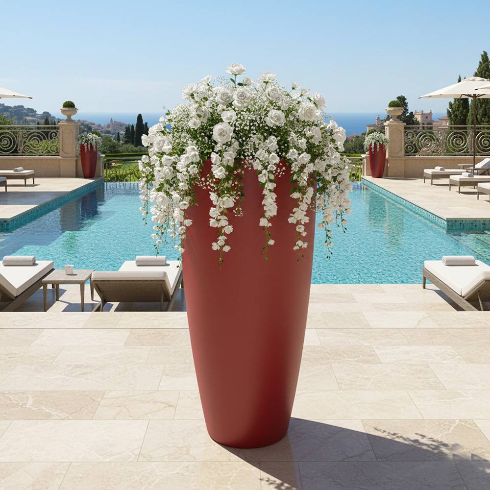 Pot de fleurs conique 200l delight - plast'up rotomoulage - Image 3
