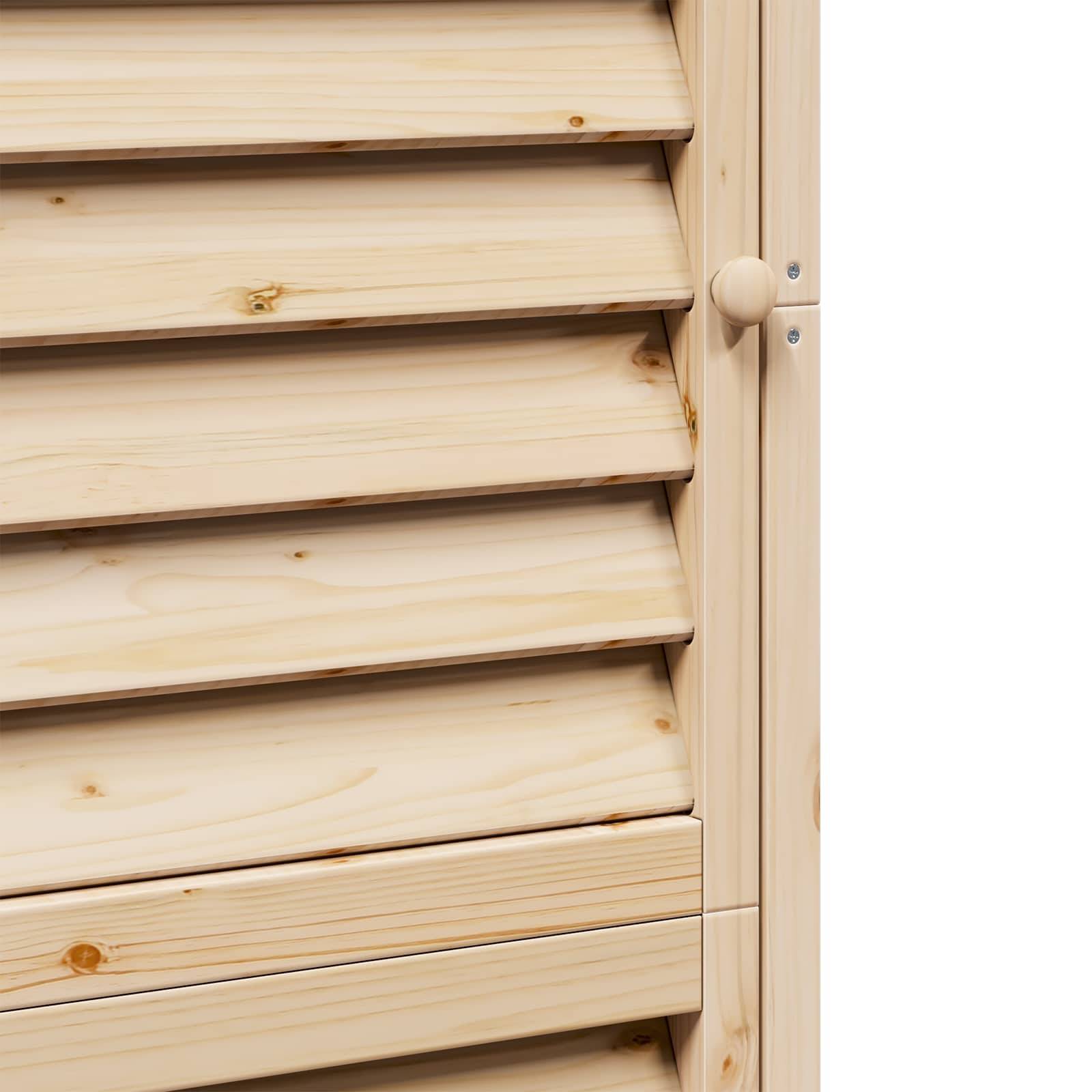 PANGIVO - Abri de jardin bois de sapin naturel 59 x 56 x 176 cm - PANGIVO - Image 9