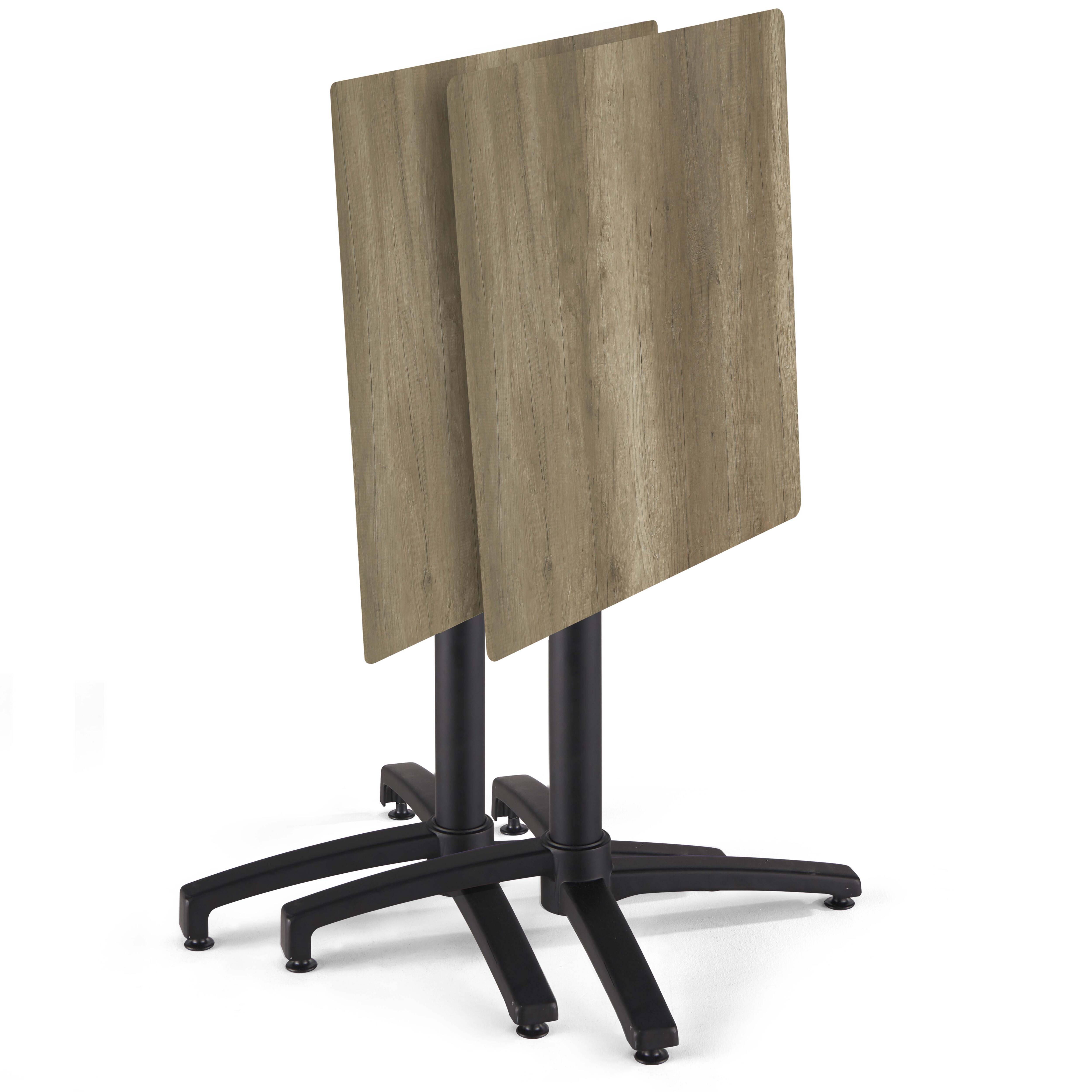 Oviala - Plateau de table stratifié 70x70 cm chêne fumé Opera - Oviala - Image 5