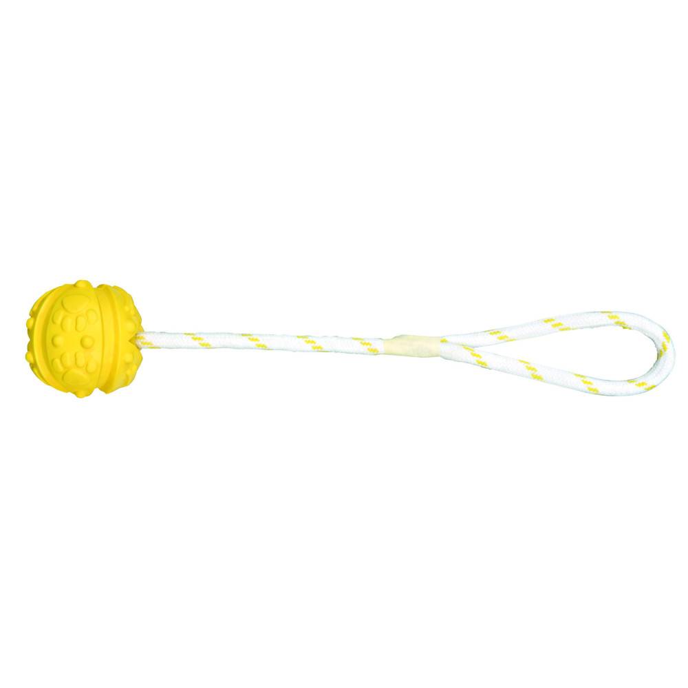 animallparadise - Jeu aquatique Balle sur corde, Dimensions: ø 4,5/35 cm, couleur aléatoire, pour votre chien. - Imagen 1