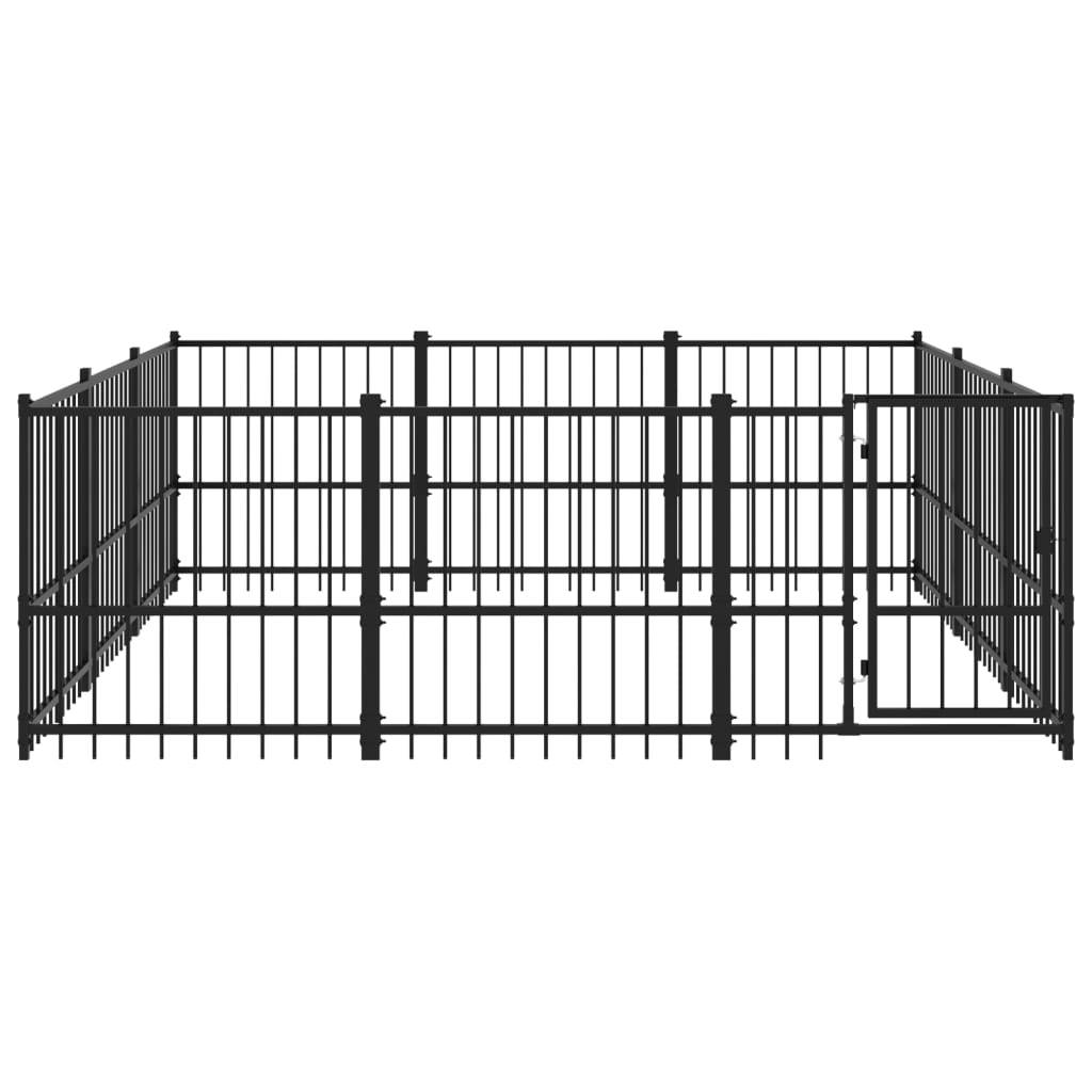 Vidaxl - Chenil d'extérieur pour chiens Acier 8,47 m² vidaXL 3124616 - Imagen 6