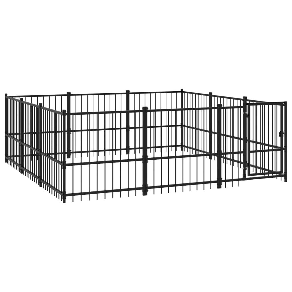 Vidaxl - Chenil d'extérieur pour chiens Acier 8,47 m² vidaXL 3124616 - Imagen 2