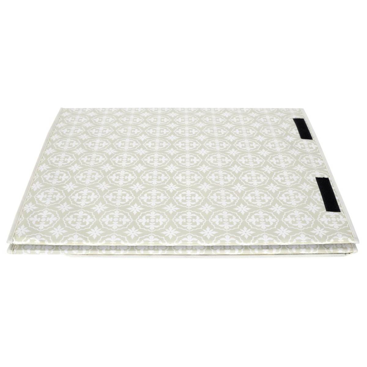 Panier à Linge Double "Ma Petite Buanderie" 57cm Beige - Image 8