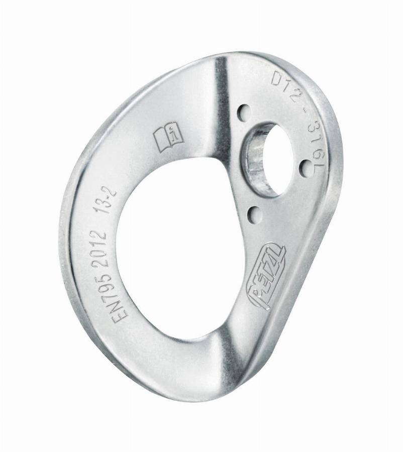 Plaquettes d'amarrage coeur stainless steel PETZL - Goujon 10mm - P36AS10 - Imagen 1