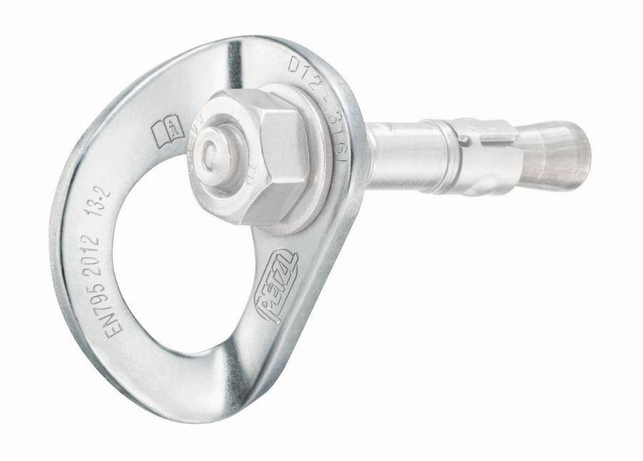 Plaquettes d'amarrage coeur stainless steel PETZL - Goujon 10mm - P36AS10 - Imagen 2