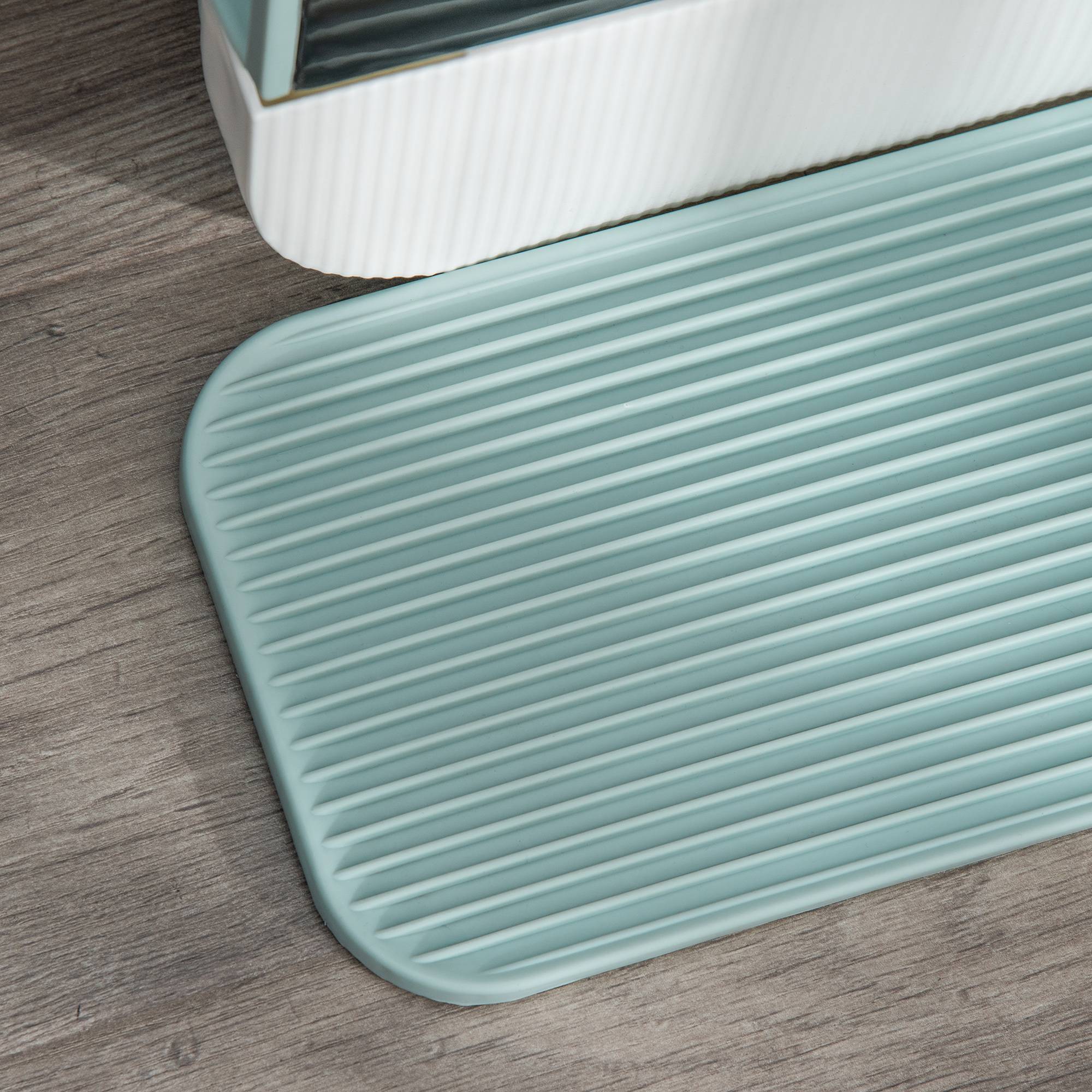 Maison Toilette Chat Fermée Filtre Pelle Tapis Vert 43x44x47cm - ComfortXL Pet Living - Image 8