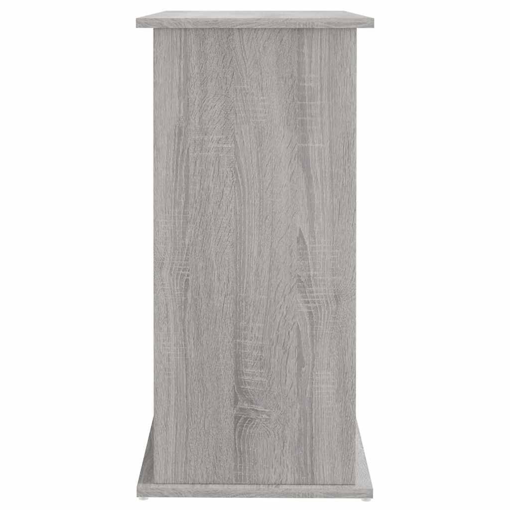 Meuble Aquarium Compact Rangement Fermé Bois d'ingénierie Sonoma Gris 81 cm - ComfortXL Outdoor Living - Image 7