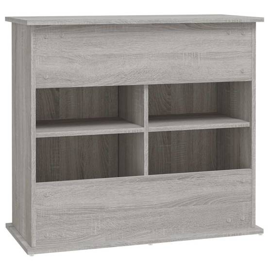 Meuble Aquarium Compact Rangement Fermé Bois d'ingénierie Sonoma Gris 81 cm - ComfortXL Outdoor Living - Image 8