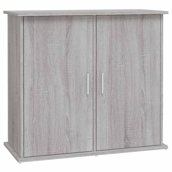 Meuble Aquarium Compact Rangement Fermé Bois d'ingénierie Sonoma Gris 81 cm - ComfortXL Outdoor Living - Image 2