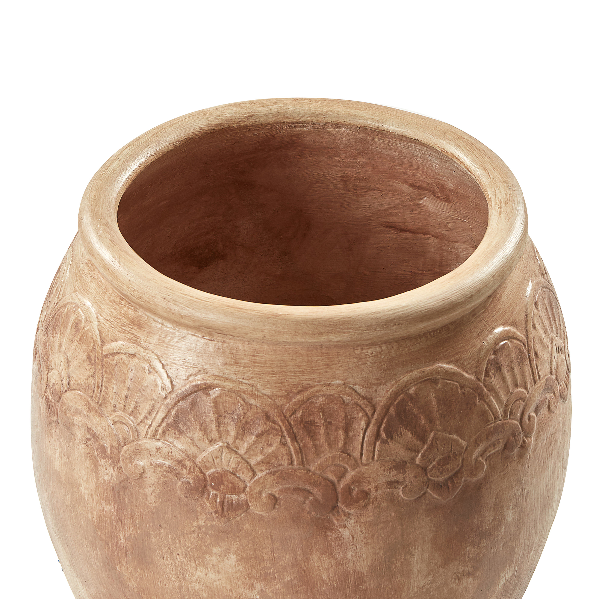 Beliani - Cache-pot d'extérieur Terre cuite Marron PYRUS - Beliani - Imagen 4