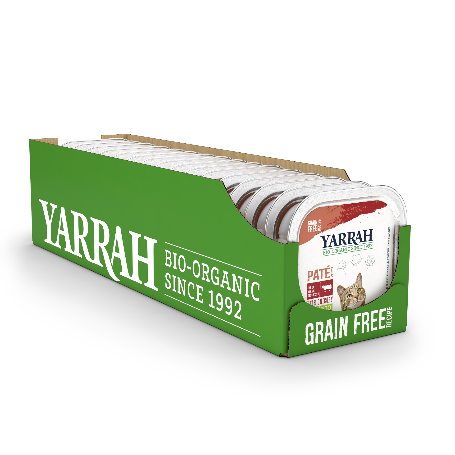 Yarrah - Pâtées Bio Sans Céréales Boeuf & Poulet pour Chat - Imagen 2
