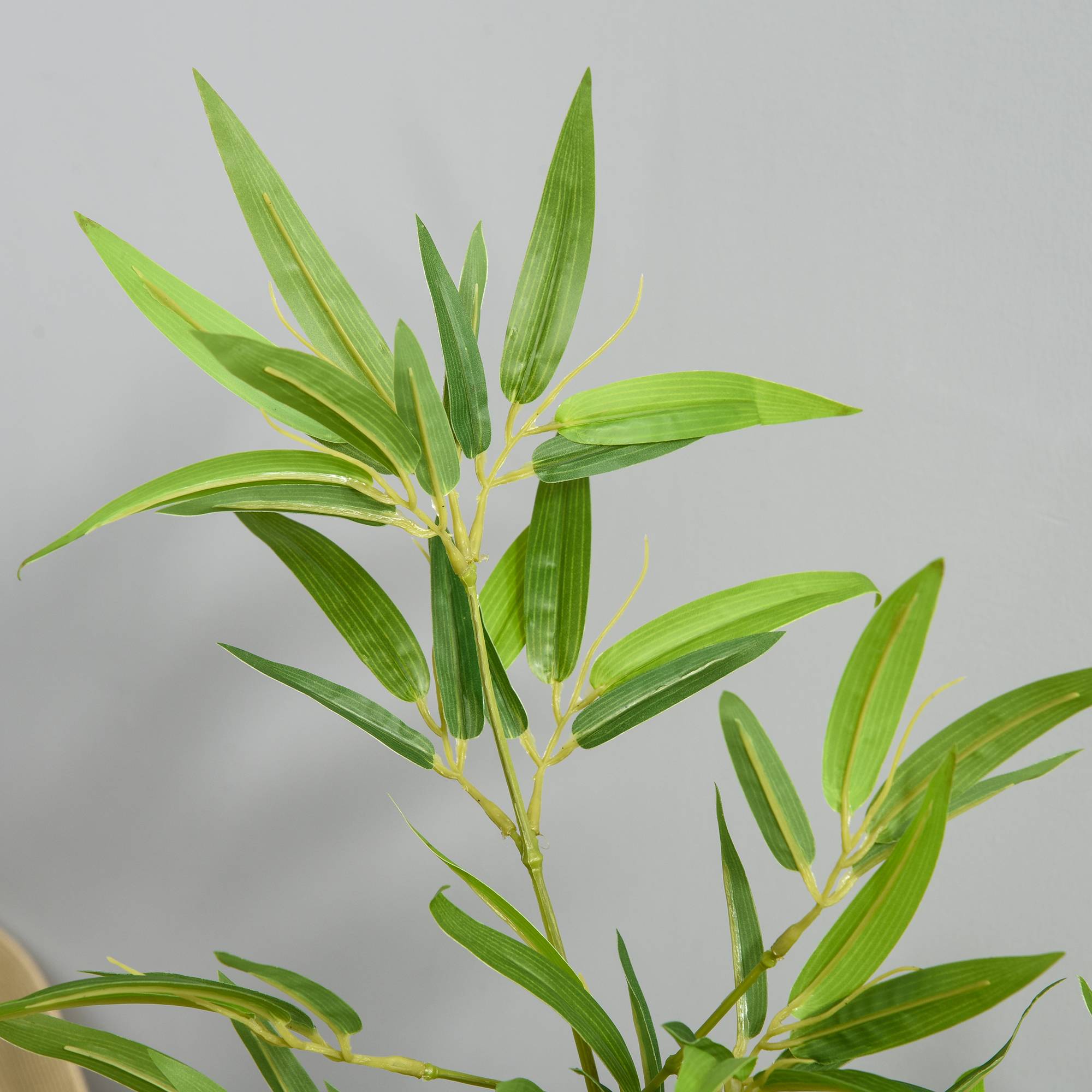 Bambou artificiel plastique PE vert et noir 15.5 x 15.5 x 120 cm - PANGIVO - Image 3