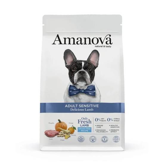 Croquettes Chien Small Sans Céréales Agneau Amanova 7 kg
