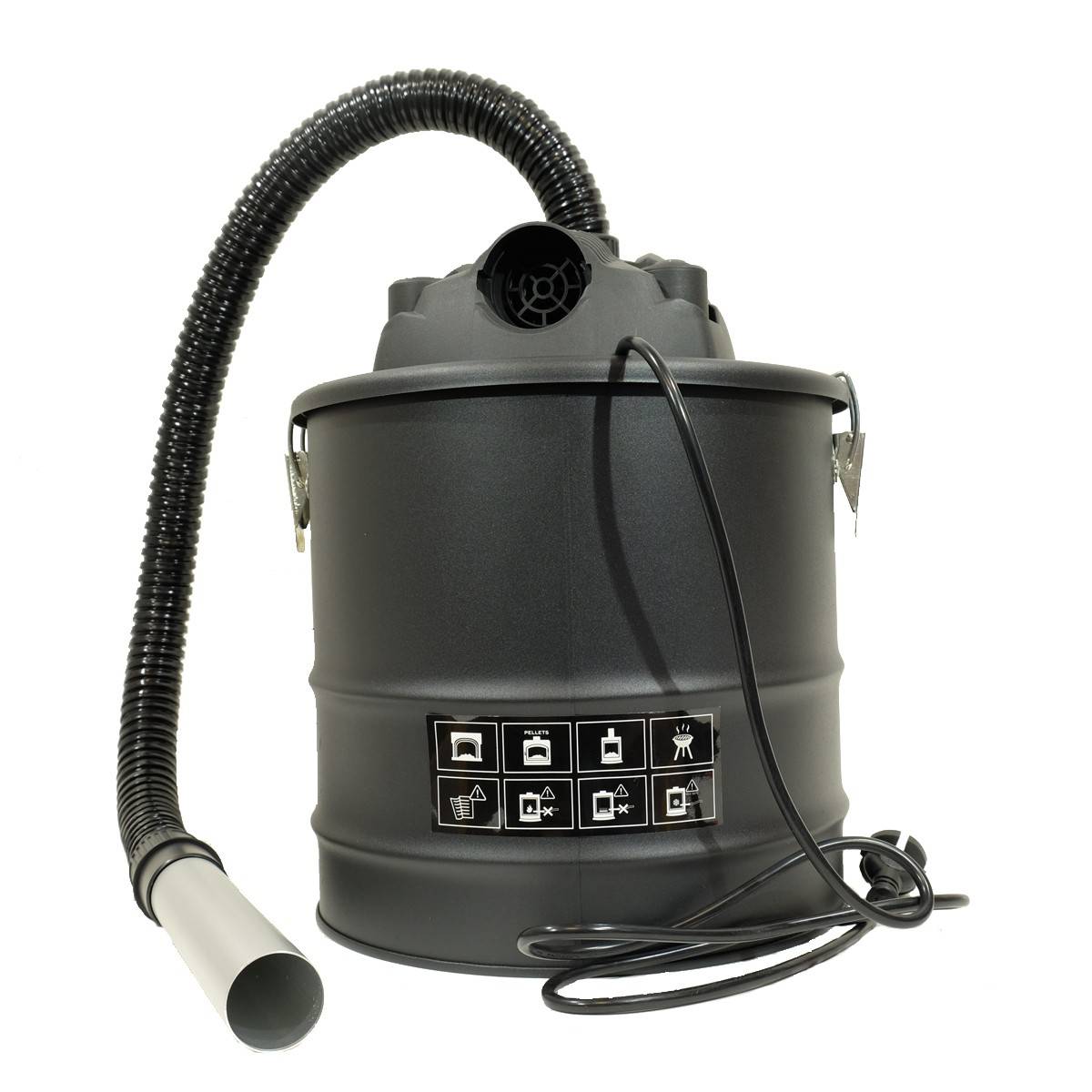 Aspirateur de cendres 1200W Cuve 18L + 2 Filtres HEPA VITO - Image 3