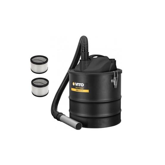 Aspirateur de cendres 1200W Cuve 18L + 2 Filtres HEPA VITO - Image 1