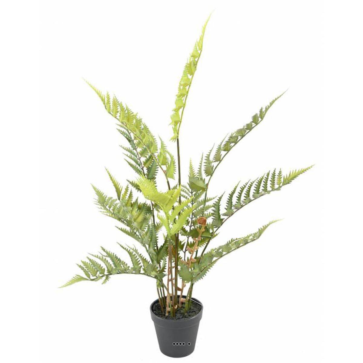Artificielles - Magnifique fougère des bois artificielle H 65 cm verte en pot - Imagen 1