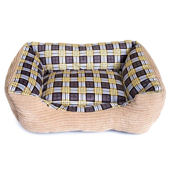 Panier pour Chien et Chat BEIGE Coussin Anti Stress Chiot Lit Confortable Lavable KZ GARDEN - Imagen 2