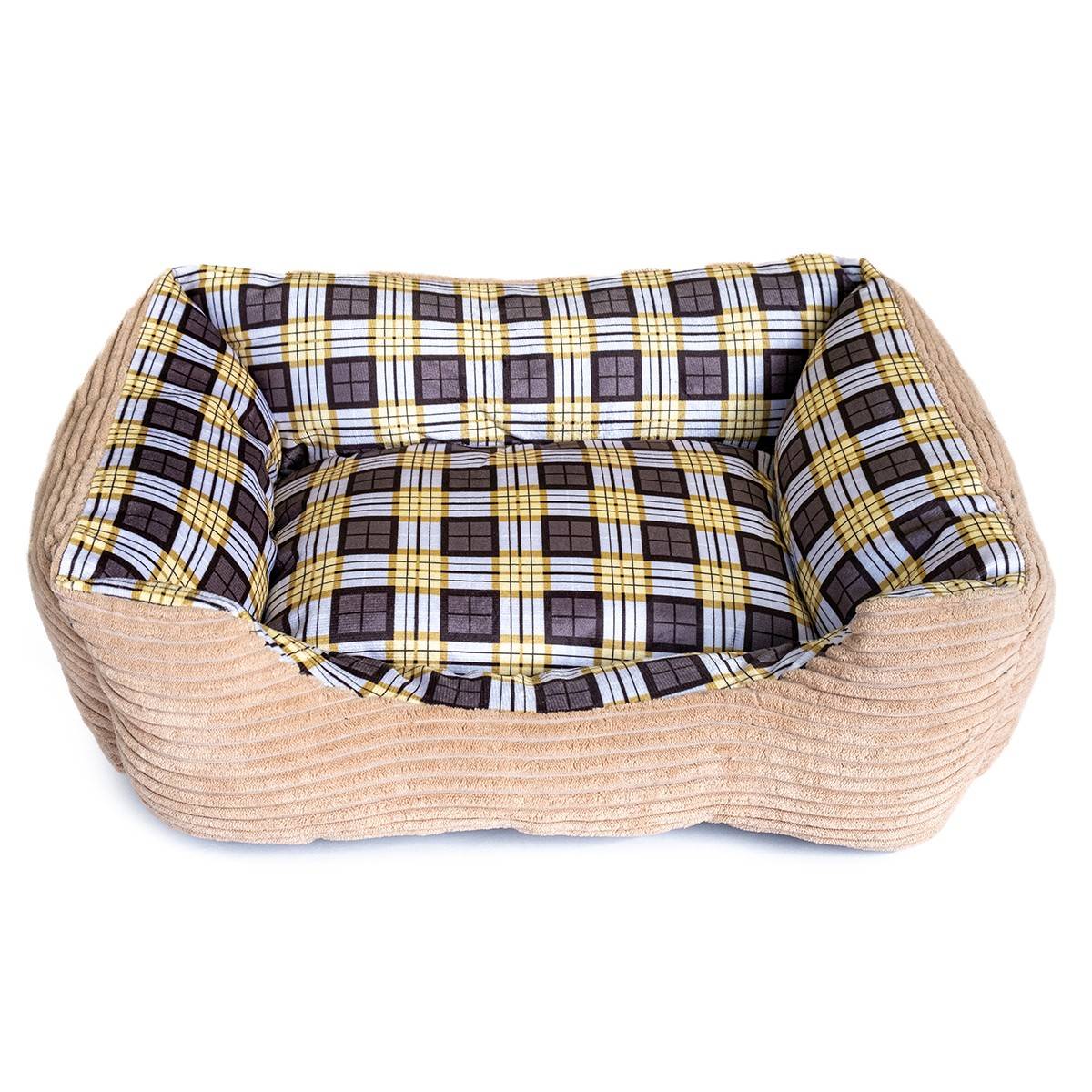 Panier pour Chien et Chat BEIGE Coussin Anti Stress Chiot Lit Confortable Lavable KZ GARDEN - Imagen 2