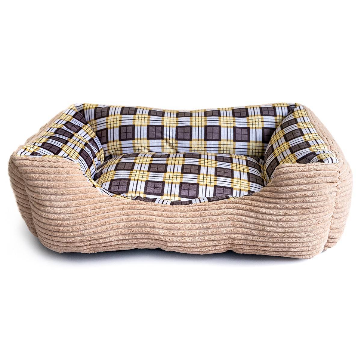 Panier pour Chien et Chat BEIGE Coussin Anti Stress Chiot Lit Confortable Lavable KZ GARDEN - Imagen 5