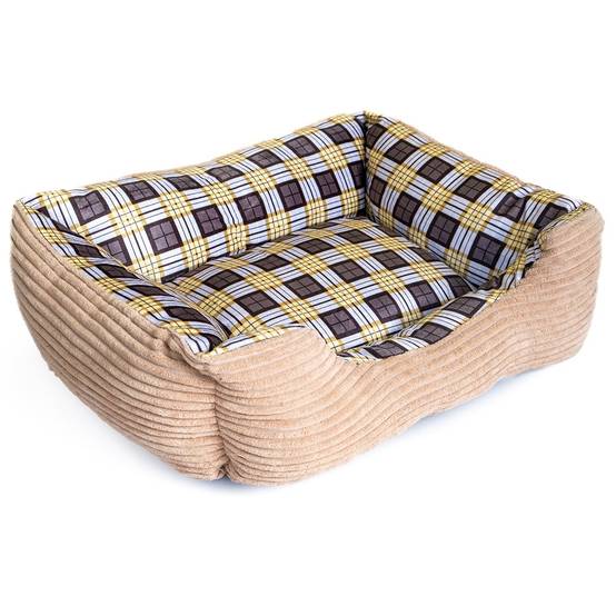 Panier pour Chien et Chat BEIGE Coussin Anti Stress Chiot Lit Confortable Lavable KZ GARDEN - Imagen 3