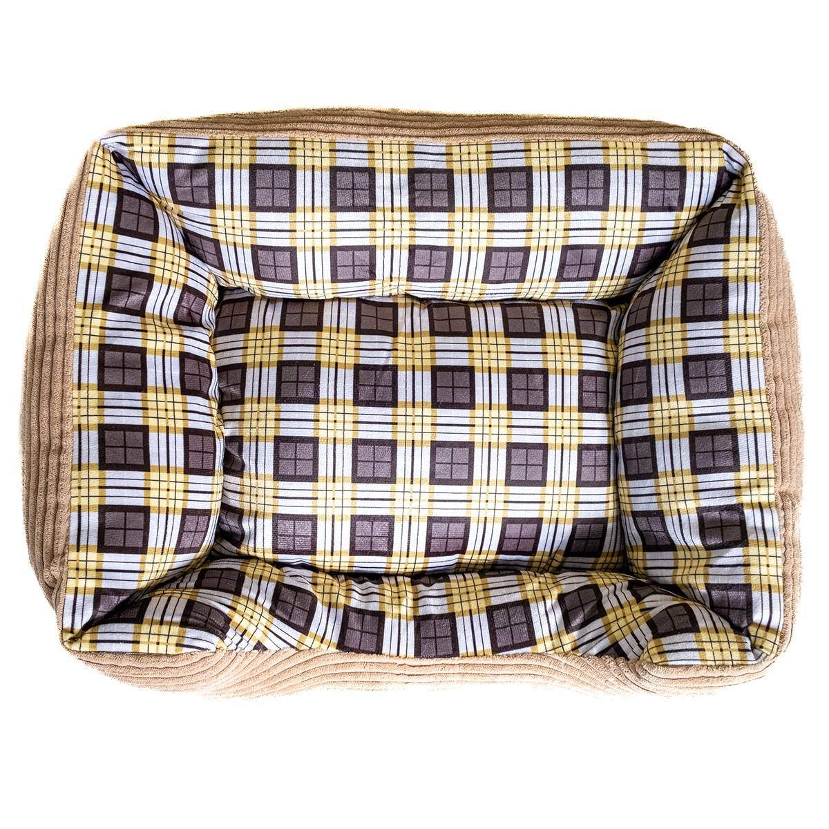Panier pour Chien et Chat BEIGE Coussin Anti Stress Chiot Lit Confortable Lavable KZ GARDEN - Imagen 7