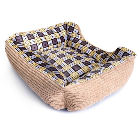 Panier pour Chien et Chat BEIGE Coussin Anti Stress Chiot Lit Confortable Lavable KZ GARDEN - Imagen 6